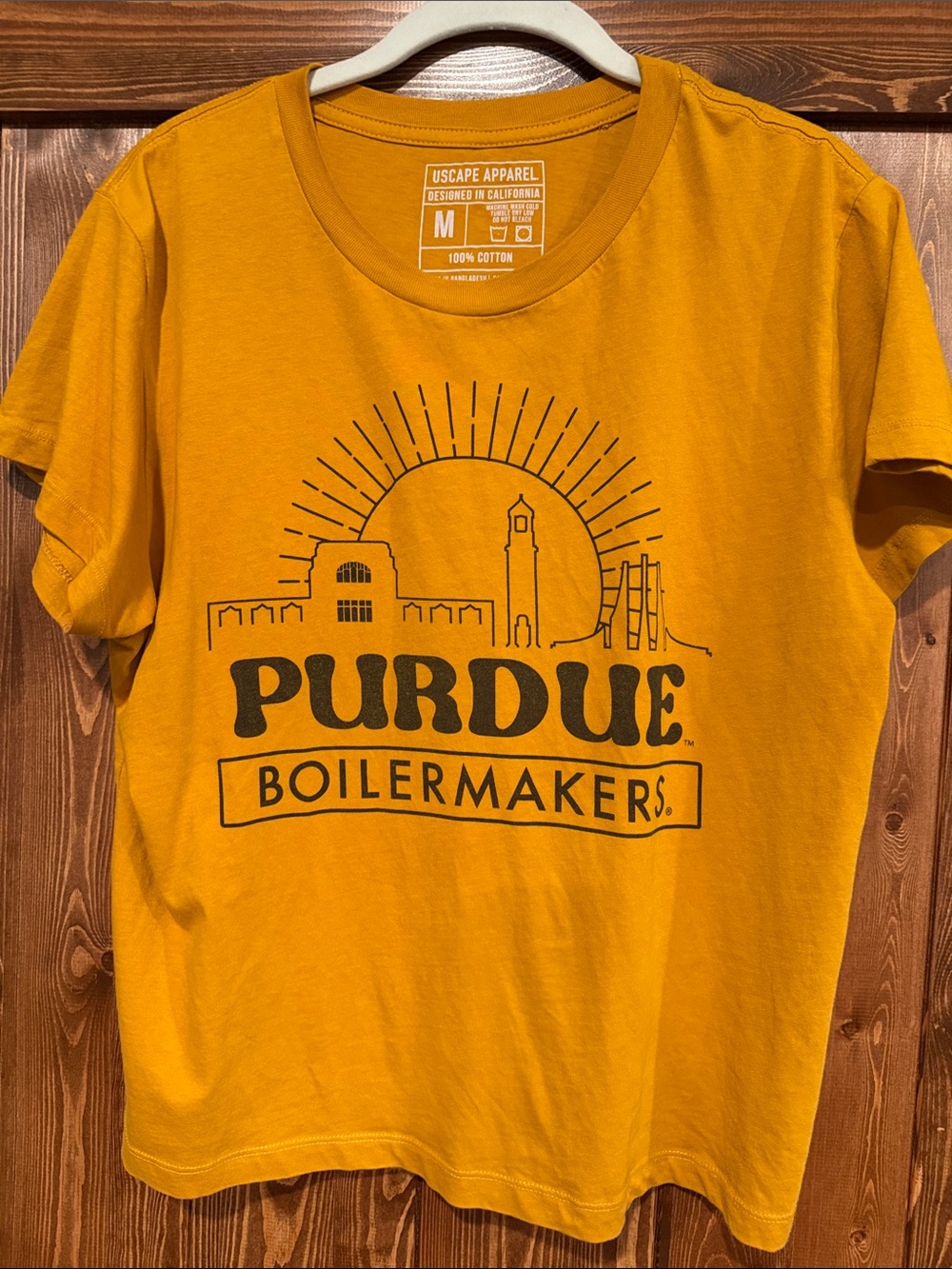 Purdue Boilermakers Gold Graphic Tee